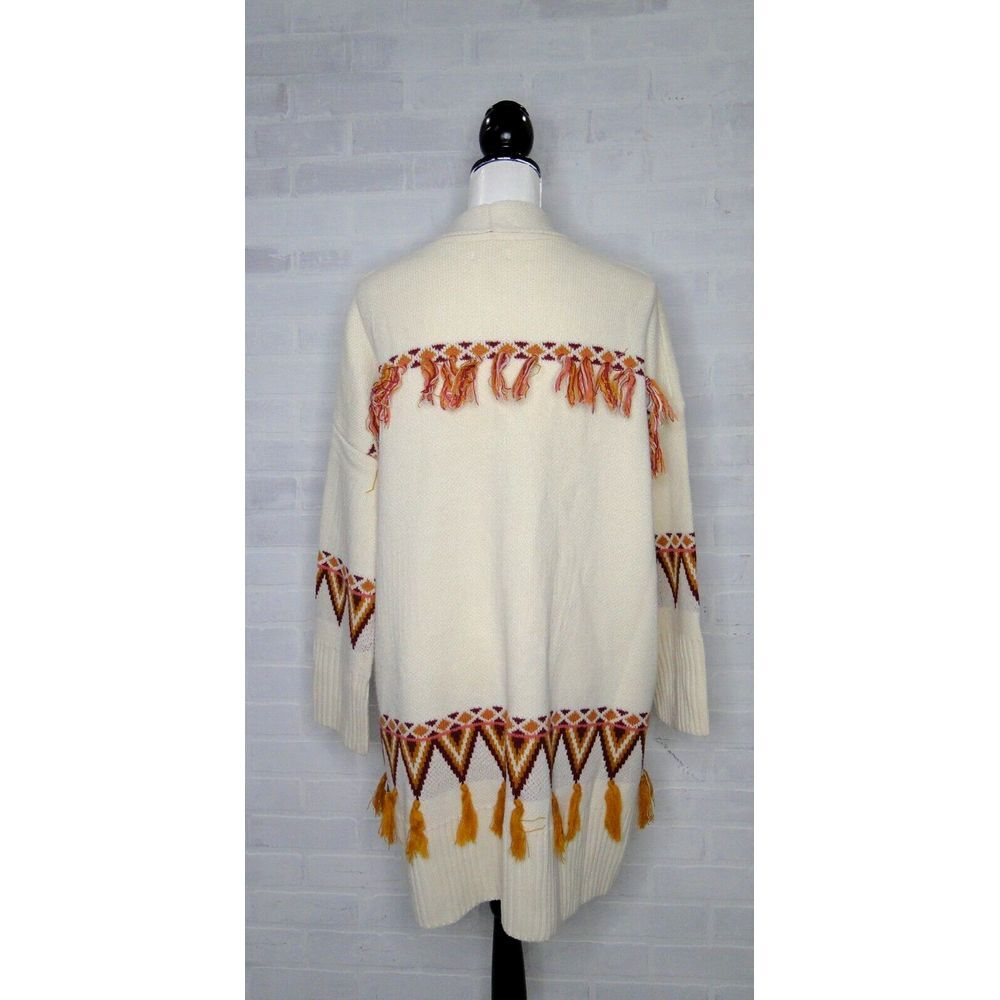 Matilda Jane Moments with You Gingersnap Tassel Open Cardigan Sweater Women's XL - Picture 4 of 7